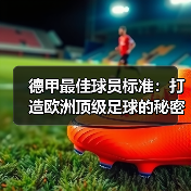 德甲最佳球员标准：打造欧洲顶级足球的秘密武器
